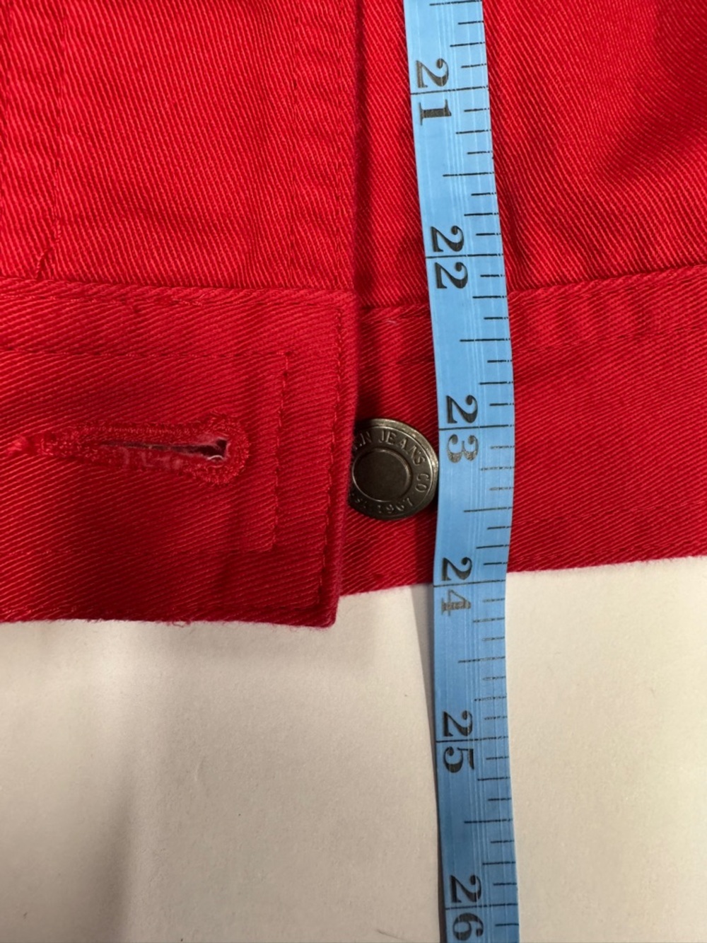 Lauren Jeans Co. Women’s Red Denim Jacket - Picture 14 of 14